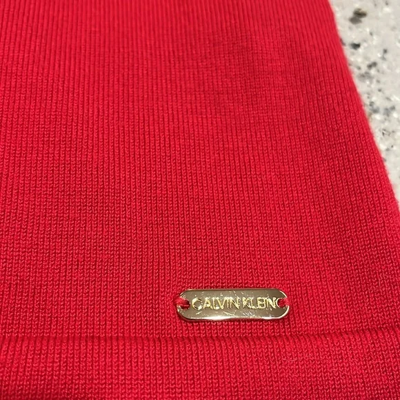 CALVIN KLEIN RIBBED TURTLENECK SWEATER HOLIDAY RED PLUS SIZE 2X - Picture 7 of 13